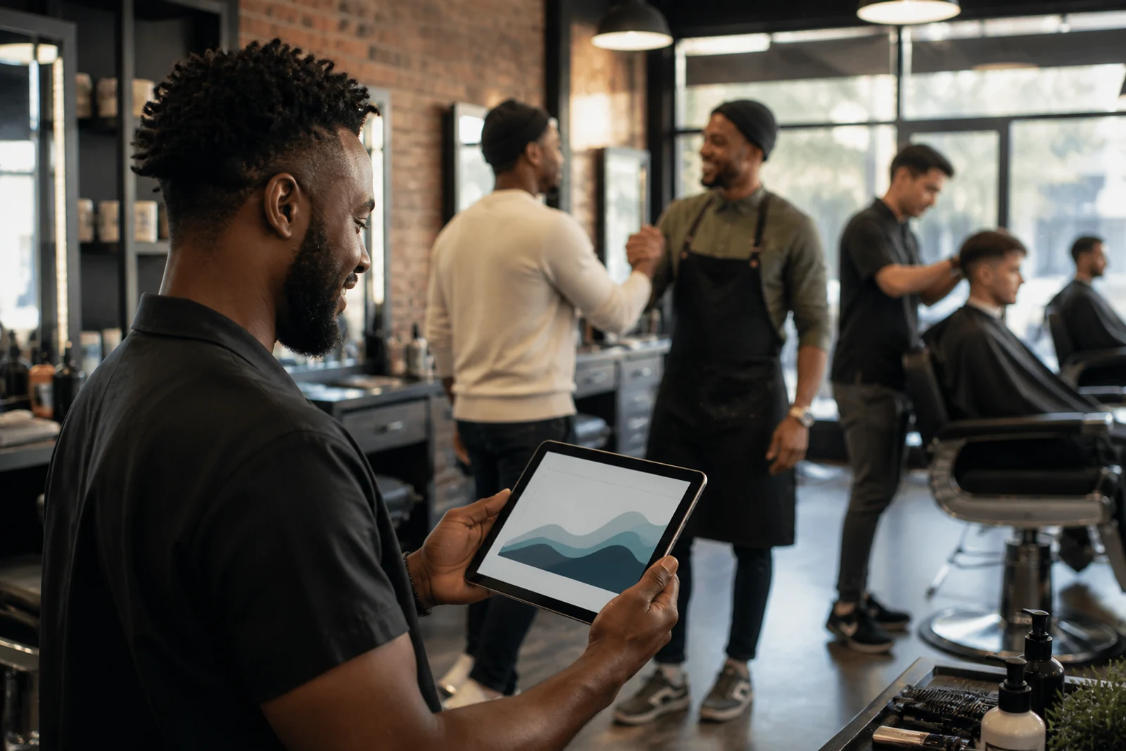 Data-backed barbershop client retention workflow